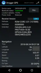 Drogger GPS screenshot