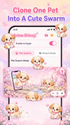 Emoji Battery & Shimeji Pets screenshot