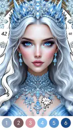 Fantasy Color By Number Game screenshot
