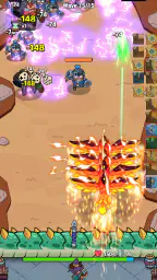 Fluffy Backpack: Merge Defense screenshot