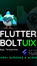Flutter UI アプリ テンプレート screenshot