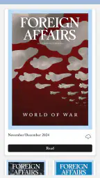 Foreign Affairs Magazine screenshot