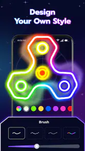 Glow Art: Finger Spinner screenshot