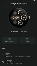 Google Pixel Watch screenshot