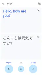 Google 翻訳 screenshot