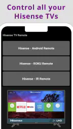 Hisense TV リモコン screenshot
