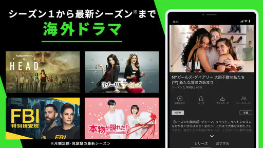 Hulu / フールー　人気ドラマ・映画・アニメなどが見放題 screenshot