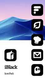 iBlack OS Icon Pack screenshot