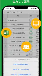 iGanttChart: シンプルなガントチャートアプリ screenshot