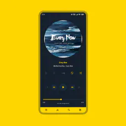 Luminous Black - Poweramp Skin screenshot