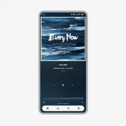 Luminous Black - Poweramp Skin screenshot