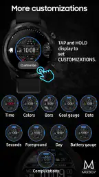 MD307 Digital watch face screenshot