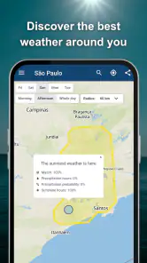 meteoblue weather & radar maps screenshot
