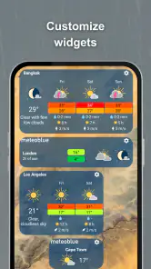 meteoblue weather & radar maps screenshot