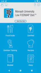 Monash University FODMAP diet screenshot