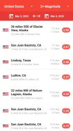 My Earthquake Alerts - Map screenshot