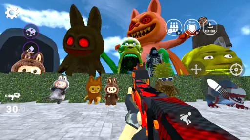 Nextbots In Backrooms: Shooter screenshot