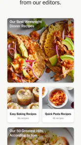 NYT Cooking: Quick Tasty Meals screenshot
