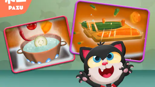 Paw Kitchen Kids Cooking Games screenshot