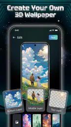 Plaxa: Parallax Aura Wallpaper screenshot