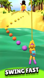 Rope Man Run - Yarn Hero Game screenshot