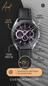 S4U Ancient Gold Watch Face screenshot