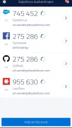 Salesforce Authenticator screenshot