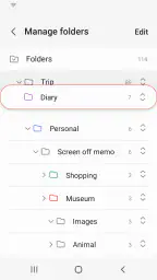 Samsung Notes screenshot