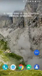 Simple text widget screenshot