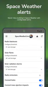 SpaceWeatherLive screenshot
