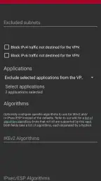 strongSwan VPN Client screenshot