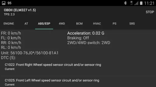 SZ Viewer: read DTC for Suzuki screenshot