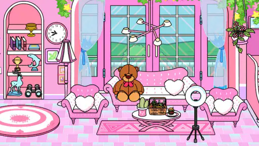 Tizi Town - ピンクのホーム デコレーション screenshot