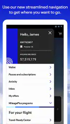 United Airlines screenshot
