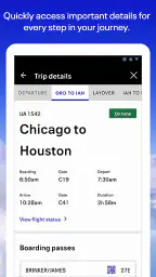 United Airlines screenshot