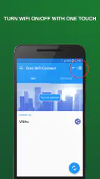 Wifi 接続を開く screenshot