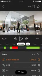 Wisenet mobile screenshot