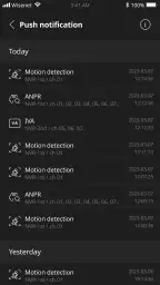 Wisenet mobile screenshot
