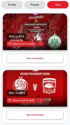 WYDAD TICKETING screenshot