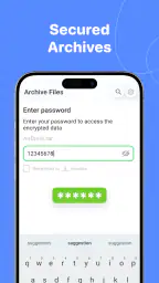 ZipSafe アーカイバー & エクストラクター screenshot