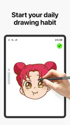 お絵描きアプリ、ペイント、塗り絵・ ArtWorkout screenshot