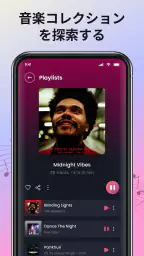 オフライン音楽プレーヤーで曲を再生 screenshot