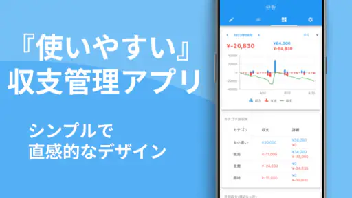 ザックリ収支管理-シンプルな収支表アプリ screenshot
