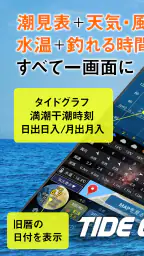 タイドグラフBI / 4,000ヶ所の釣り場に対応した潮見表 screenshot
