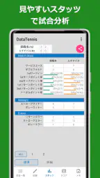 テニス・ソフトテニスのスコア記録 データテニス screenshot