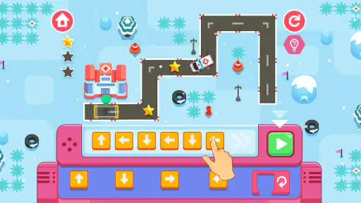 ディノソープログラミング3 - 子供向け知育レースゲーム screenshot