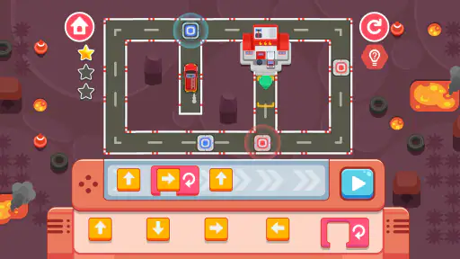 ディノソープログラミング3 - 子供向け知育レースゲーム screenshot