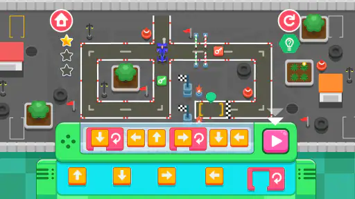 ディノソープログラミング3 - 子供向け知育レースゲーム screenshot