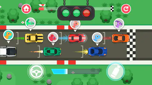 ディノソープログラミング3 - 子供向け知育レースゲーム screenshot