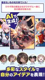 ドビーキャンバス-AIイラストでキャラクター画像を簡単生成！ screenshot